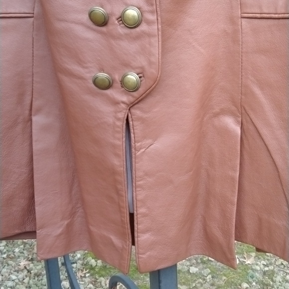 Metro Style leather jacket Genuine Leather Vintage Size 8 - Picture 7 of 16